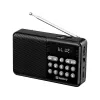 SANDBERG Speaker Radio FM+BT Recharge Przenośny głośnik Bluetooth z radiem FM, AUX, USB, MicroSD, 6W, czarny