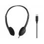 SANDBERG USB-C Headphone Bulk - Biała słuchawka douszna z mikrofonem