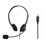 SANDBERG USB-C On-Ear Headset Bulk z mikrofonem na wysięgniku z redukcją szumów i sterowaniem wbudowanym w przewód (825-31)