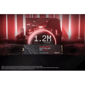 SanDisk 2TB M.2 NVMe PCIe 4.0 Internal SSD - 7300MB/s Read, 6600MB/s Write