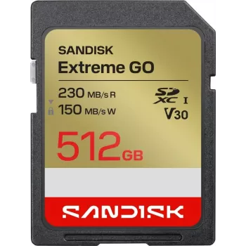 Karta pamięci SanDisk Extreme GO SDXC 512 GB UHS-I 230 MB/s odczyt V30 U3