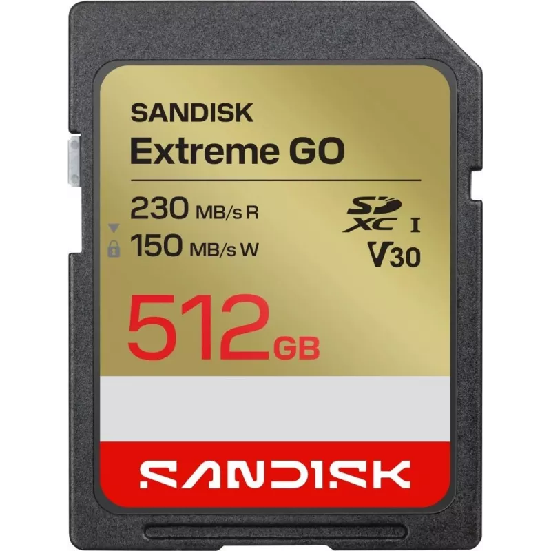Karta pamięci SanDisk Extreme GO SDXC 512 GB UHS-I 230 MB/s odczyt V30 U3