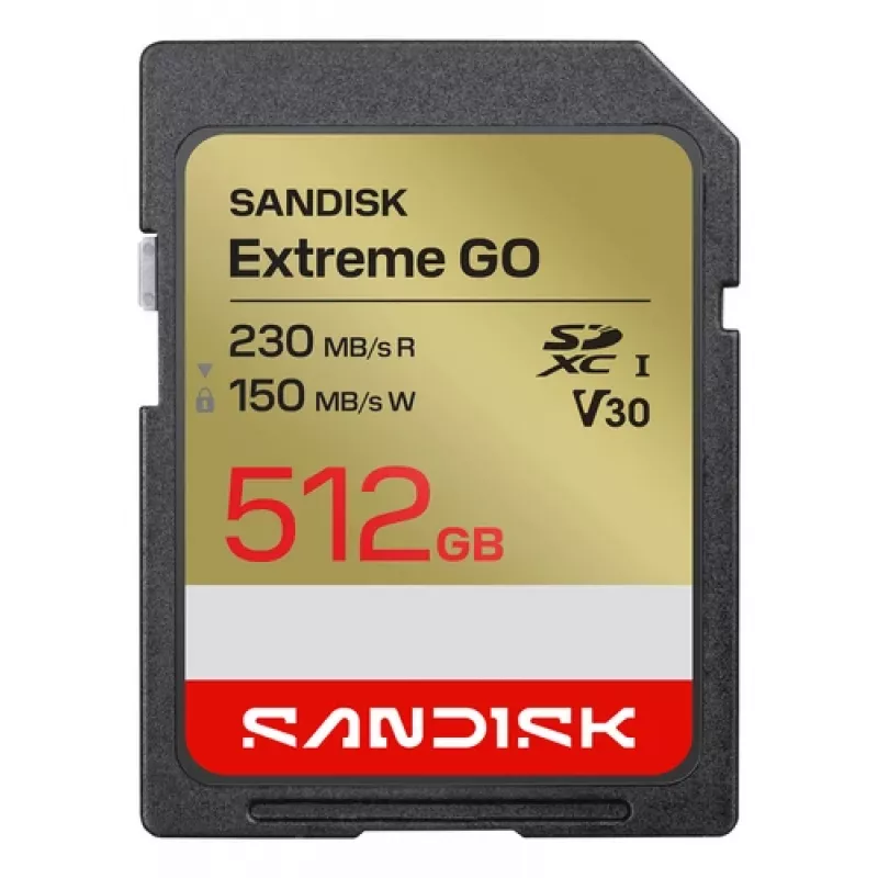 Karta pamięci SanDisk Extreme GO SDXC 512 GB UHS-I 230 MB/s odczyt V30 U3