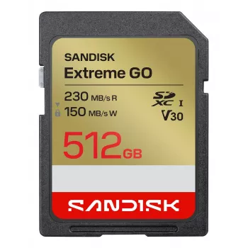 Karta pamięci SanDisk Extreme GO SDXC 512 GB UHS-I 230 MB/s odczyt V30 U3