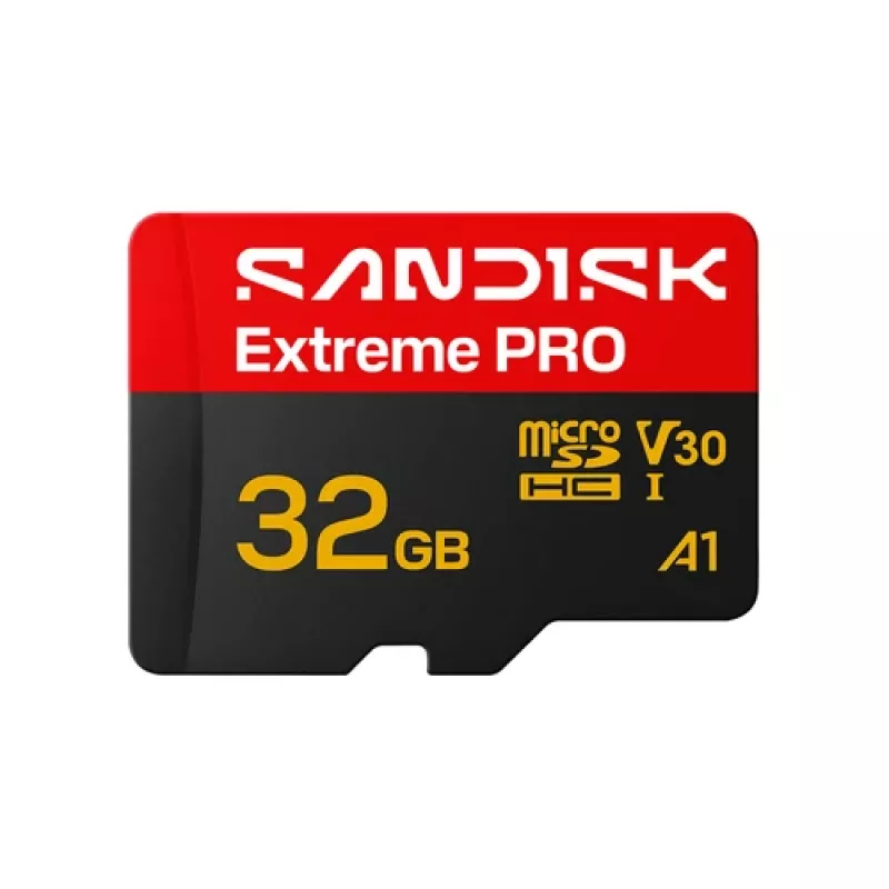 SanDisk Extreme PRO microSDHC 32GB UHS-I U3 V30 Karta Pamięci do 100 MB/s odczytu