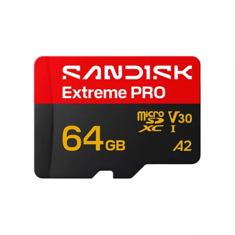 SanDisk Extreme PRO microSDXC 64GB UHS-I U3 V30 do 200 MB/s odczytu