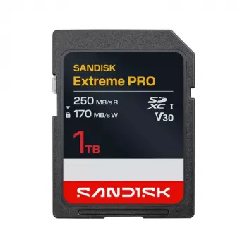 SanDisk Extreme Pro SDXC 1TB do R 250MB/s W 170MB/s UHS-I, 4K UHD