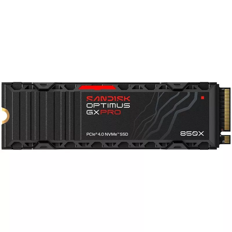 SanDisk Optimus GX PRO 850X 4TB Wewnętrzny dysk SSD, M.2 2280 D5-M, PCIe 4.0 x4 NVMe, szyfrowanie TCG Opal 2.01, zintegrowany radiator