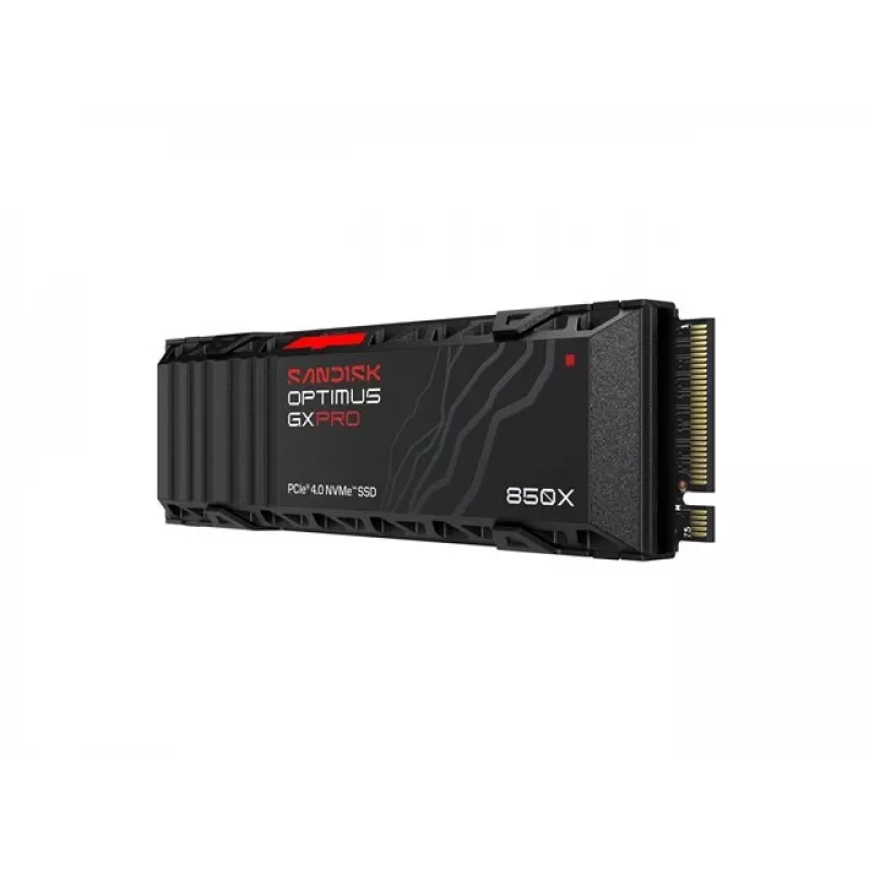 SanDisk Optimus GX PRO 850X 4TB Wewnętrzny dysk SSD, M.2 2280 D5-M, PCIe 4.0 x4 NVMe, szyfrowanie TCG Opal 2.01, zintegrowany radiator