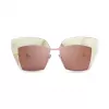 Sartorialeyes ST508-05 Damskie okulary przeciwsłoneczne prostokątne Czarny/Szary UV400