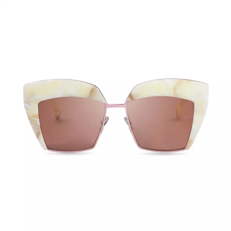 Sartorialeyes ST508-05 Damskie okulary przeciwsłoneczne prostokątne Czarny/Szary UV400