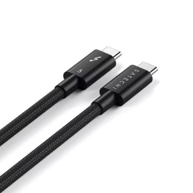 SATECHI Thunderbolt 5 Pro Cable 1m USB-C do USB-C – 120Gbps, 240W, Czarny