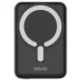 Savio BA-12 Magnetyczny bezprzewodowy power bank 10000 mAh czarny