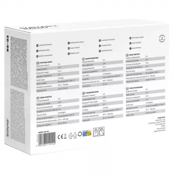 SAVIO RS-03 Przenośne radio FM/AM z odtwarzaniem MP3 USB/SD, różowe