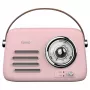 SAVIO RS-03 Przenośne radio FM/AM z odtwarzaniem MP3 USB/SD, różowe