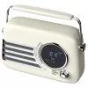 SAVIO RS-04 Przenośne radio DAB+ FM z akumulatorem, wyświetlaczem LCD, podwójnym budzikiem, czarne