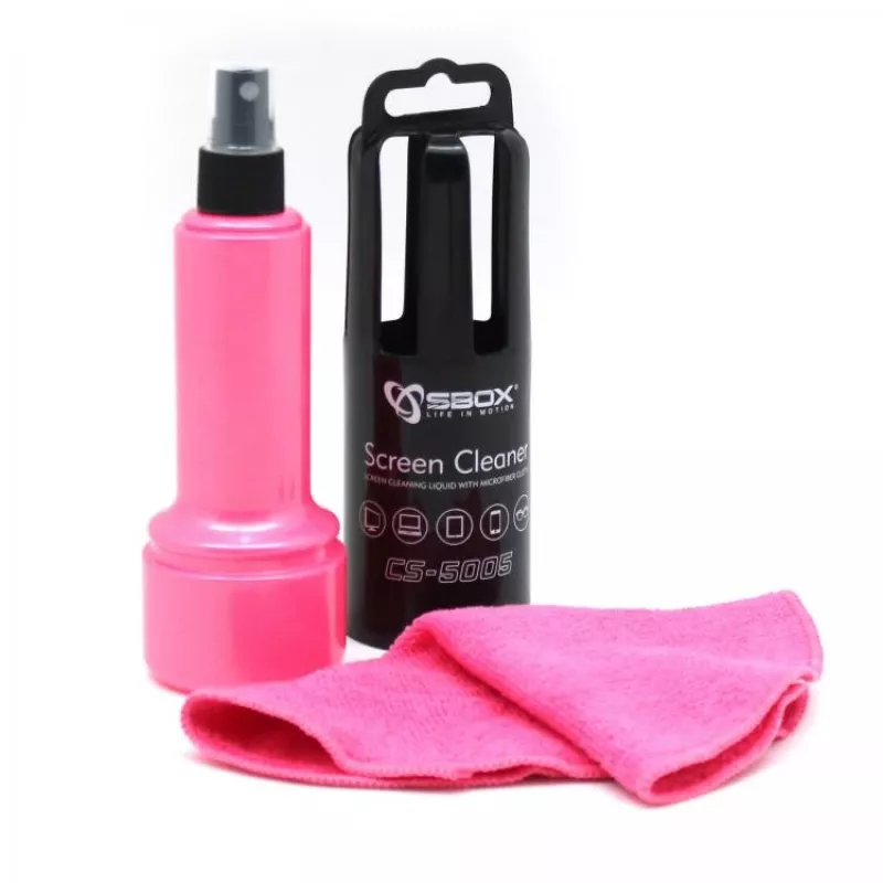 Sbox CS-5005P Środek do czyszczenia ekranów 150ml Różowy