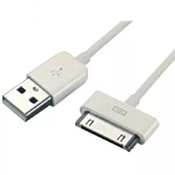 SBOX IPH4 USB-A do Apple 30-Pin, 2m, biały, ładowanie i synchronizacja