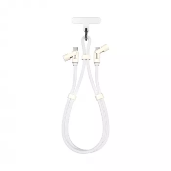SBOX Lanyard White USB-C do USB-C Kabel 1,5m Biały