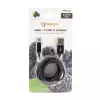 SBOX USB-TYPEC-15B Kabel USB-A do USB-C 1,5 m, czarny jeżynowy