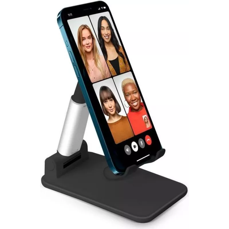 SBS Mobile TASTAND Uniwersalna Składana Podstawka na Urządzenia dla Czytników E-booków, Smartfonów i Tabletów do 12 cali - Czarny i Srebrny