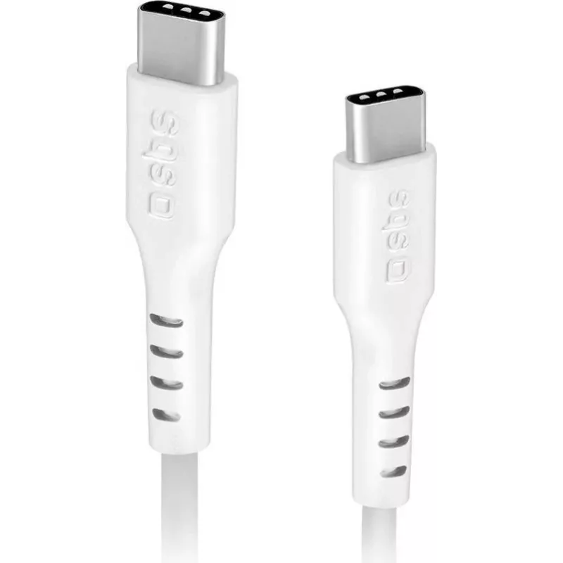 Kabel SBS MOBILE TECABLETCC20W USB-C do USB-C 1,5 m Biały 20W PD