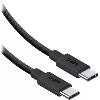 SBS USB-C do USB-C Kabel Nylonowy 2m 240W Czarny