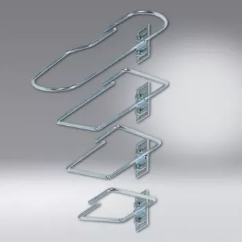 SCHÄFER IT SYSTEMS Samoprzylepny uchwyt do kabli srebrno-szary PA6.6, maks. 6 mm, 25x19x9 mm, 7968300