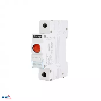 SCHELINGER A15-SL8-CZ Czerwona lampka sygnalizacyjna LED, 230V AC, 22mm montaż na panel, IP65