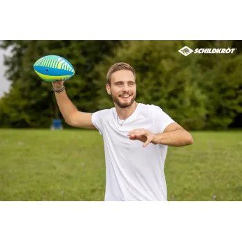 SCHILDKROT Neoprenowa Piłka do Futbolu Amerykańskiego Rozmiar 6 - Miękka Powierzchnia Tekstylna, Odporna na Słoną Wodę, Piłka dla Młodzieży na Plażę i do Wody 970345