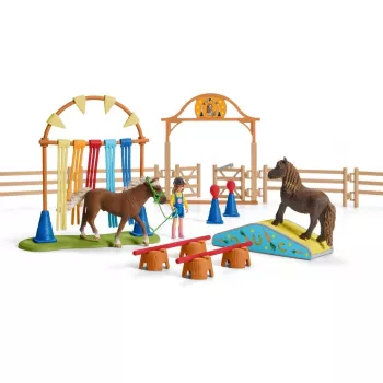 Zestaw Schleich Farm Life Pony Agility Training