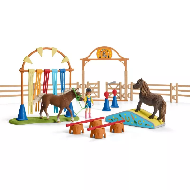 Zestaw Schleich Farm Life Pony Agility Training