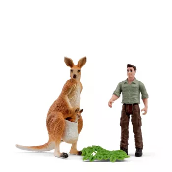 Schleich Pocket Set! Kangaroo Tour with Ranger