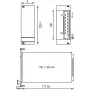 SCHROFF 21006945 3U 4HP aluminiowy panel przedni, naturalnie anodowany, 2,5mm, do szaf 19 cali