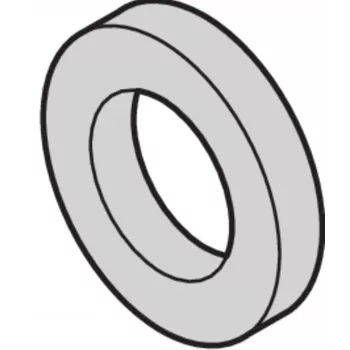 SCHROFF Podkładka plastikowa 2,7 mm ID, 6 mm OD, 0,5 mm grubości, PA 6.6, naturalna, 100 sztuk (21101121)