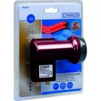 Schwaiger SPS6914R 2-drożny rozdzielacz sygnału F 5-2400 MHz, przepustowość DC, terakota