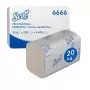 Ręczniki papierowe Scott Essential Interfold 6666, 2-warstwowe, białe, 4000 listków (15 opakowań po 267)