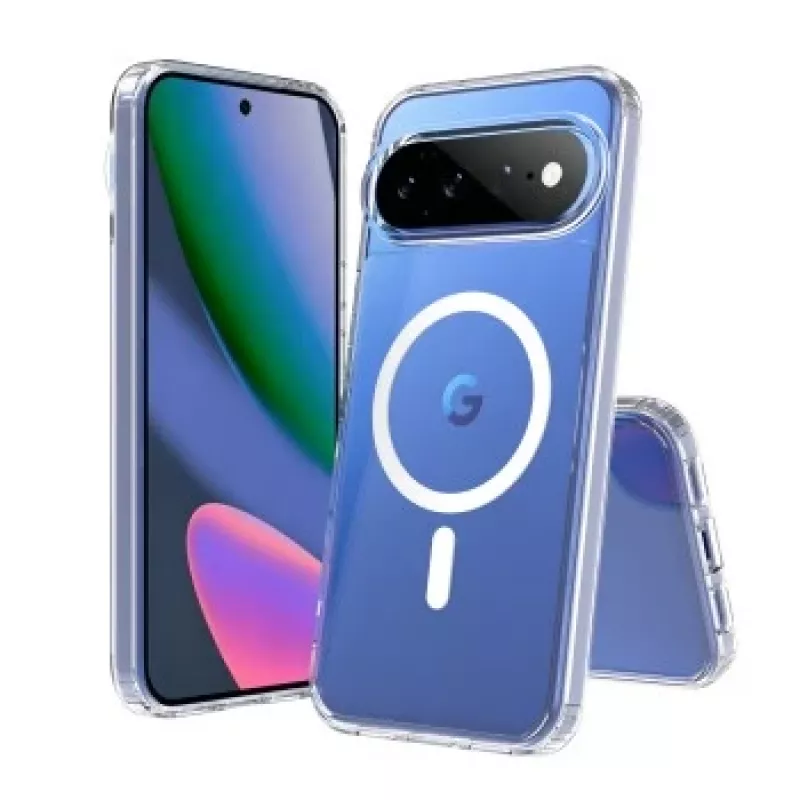 SCREENOR Bumper Case do Google Pixel 11 Pro XL – kompatybilny z MagSafe, przezroczysty z czarną ramką, TPU/PC