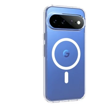 SCREENOR Bumper Case do Google Pixel 11 Pro XL – kompatybilny z MagSafe, przezroczysty z czarną ramką, TPU/PC