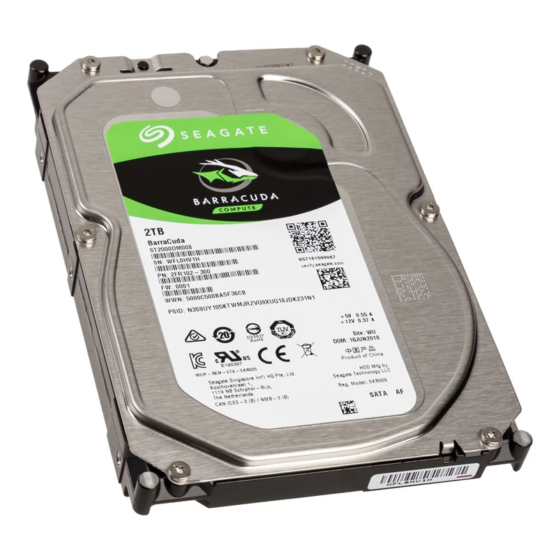 Seagate Barracuda ST2000DM008 2TB Wewnętrzny dysk twardy HDD - 3,5 cala SATA III 7200RPM 256MB Cache 6ms