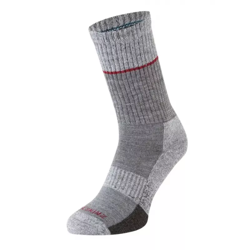 Skarpety SealSkinz Solo QuickDry Mid Grey/White/Red