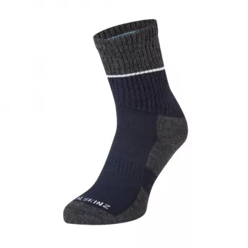 Skarpety SealSkinz Solo QuickDry Mid Navy/Grey Marl