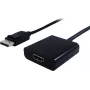SECOMP kabel adapter DisplayPort męski do HDMI żeński, 0,15 m, czarny, Full HD, pasywny 11.55.3203