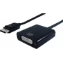 SECOMP STANDARD kabel adapter DisplayPort męski do DVI-D Single Link żeński, 15cm, czarny (11.55.3202)