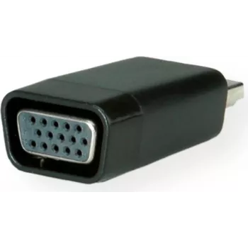 SECOMP STANDARD Adapter HDMI na VGA z audio, HDMI męski na VGA żeński, Full HD 1080p, czarny S3208