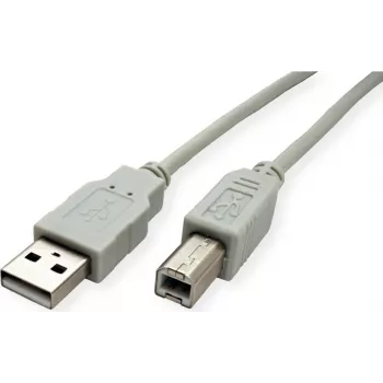 SECOMP STANDARD kabel USB 2.0, typ A-B, beżowy, 0,8 m (S3101)