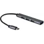 SECOMP STANDARD Hub USB 2.0, złącze USB-C, 4 porty USB-A (3x USB 2.0 + 1x USB 3.2 Gen1) (S3017)