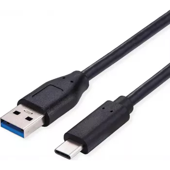 SECOMP Standardowy kabel USB 3.2 Gen 1, USB A do C, 0,5 m, czarny (S3015)