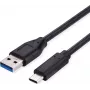 SECOMP Standardowy kabel USB 3.2 Gen 1, USB A do C, 0,5 m, czarny (S3015)