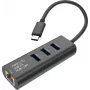 SECOMP STANDARD Konwerter USB-C na Gigabit Ethernet + 3-portowy Hub USB 3.0 (S1431)
